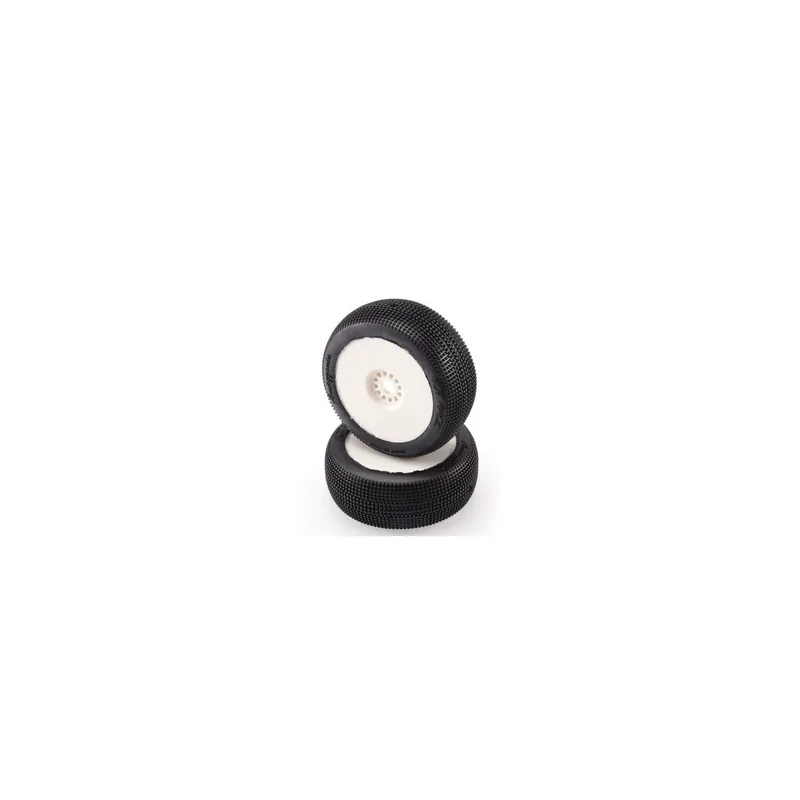 HOTRACE TIRES - Coppia Gomme Big Amazzonia Soft INCOLLATE su Cerchio (2) Bianco Prezzo Conveniente