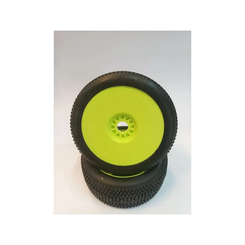 Scelto Dai Clienti HOTRACE TIRES - Coppia di Gomme ALASKA Soft Incollate su Cerchio Giallo