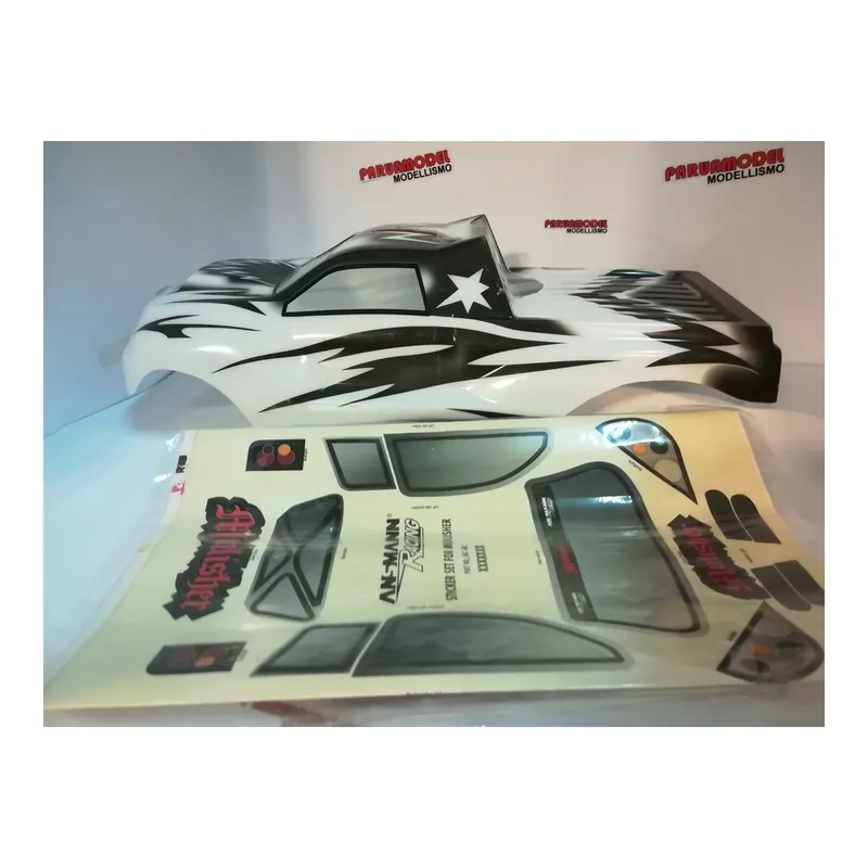 Nuovo Arrivo ANSMANN RACING - Carrozzeria Verniciata Mulisher Con adesivi 115000089