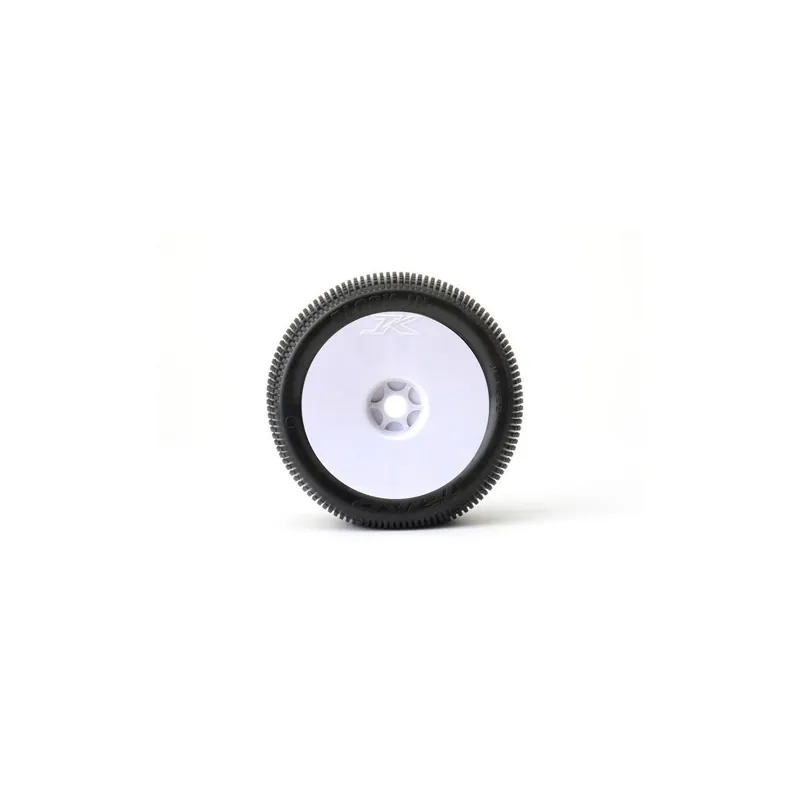 Compra Oggi Stesso Jetko Block In Super Soft Truggy 1 8 incollato su cerchi bianchi Coppia(2)