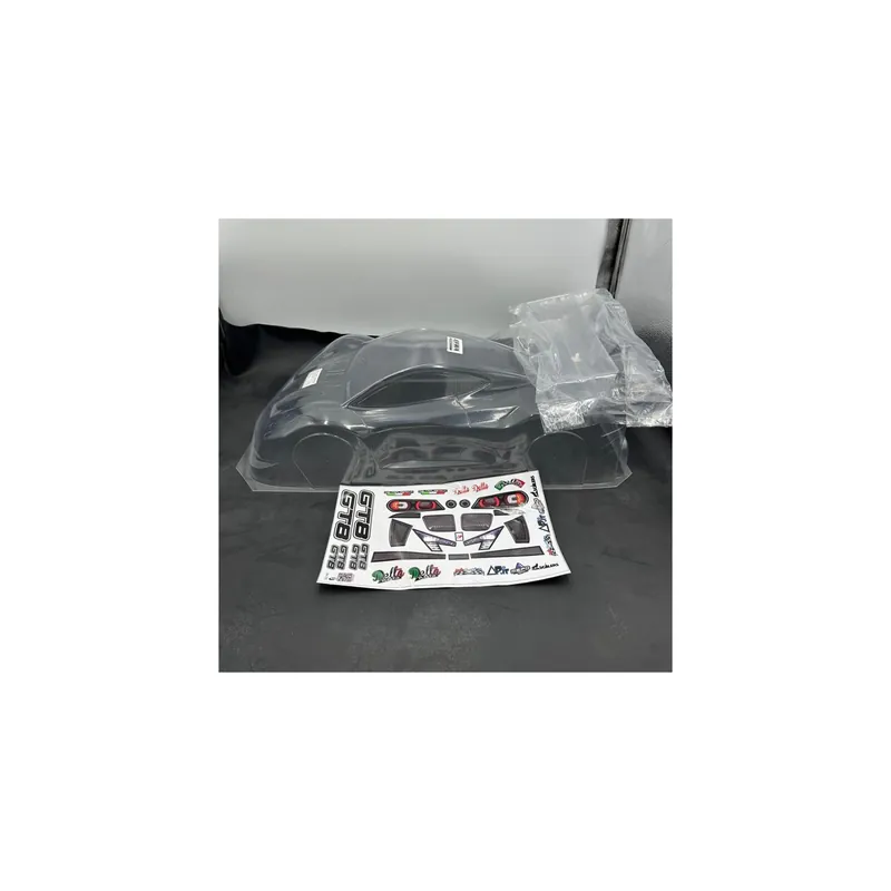 Delta Plastik Lexan Carrozzeria GT8 1/8 Gt 1mm trasparente non verniciata EFRA 6012 Spedito Oggi