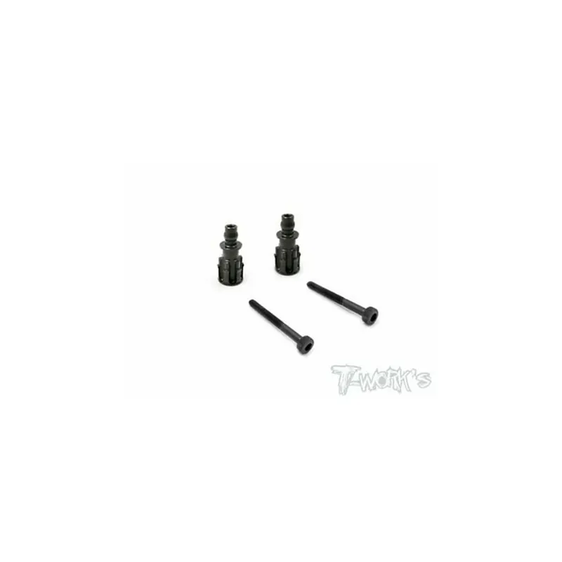 T-WORK‘S MUGEN MBX8 H.D. SHOCK STANDOFFS +5mm (MBX8/7/6) 2pz TW-TO240-M-5 Offerta Lampo