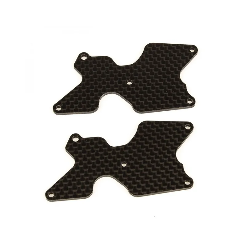 Ricambi Team Associated RC8B4 FT rear suspension arm inserts, carbon fiber, 2.0 mm 81542 Solo Oggi