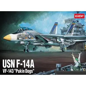 ACADEMY 1/72; USN F-14A TOMCAT VF-143 PUKIN DOGS Novità