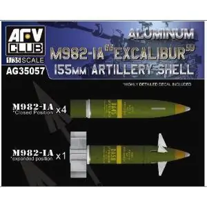 Vendita Finale AFV Club 1/35 Aluminium 155mm Artillery Shell M982-I "Excalibur"