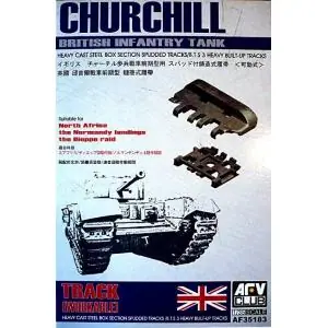 AFV Club 1/35 B.T.S 3 Churchill heavy cast steel tracks Prezzo Di Fabbrica
