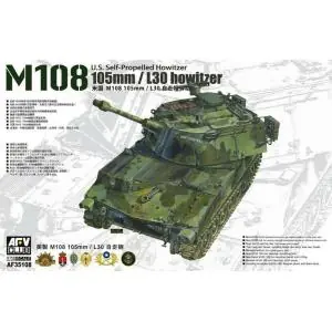AFV Club 1/35 M108 105mm / L30 Self-Propelled Howitzer Quantità Limitata