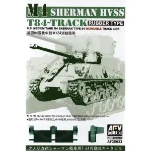 Prezzo Conveniente AFV Club 1/35 T84 Workable Track Link M4 Sherman HVSS (rubber)