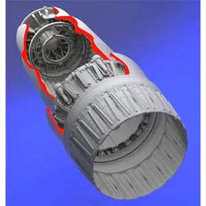 Aires 1 32 MIG-23 FLOGGER EXHAUST NOZZLE - OPENED POSITION Offerta