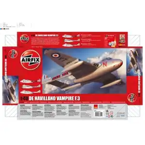 Nuovo Arrivo Airfix 1 48 Scale - de Havilland Vampire F.3