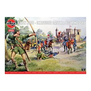Professionale AIRFIX 1 76 Scale Robin Hood - Sherwood Castle & Figurines Set