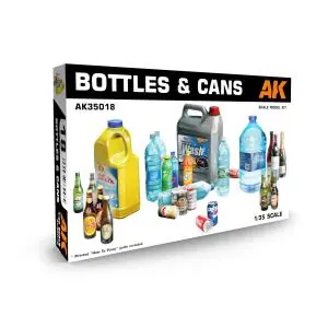 AK INTERACTIVE 1/35; Bottles & Cans Reso Gratuito