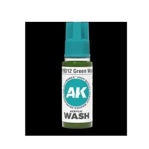AK INTERACTIVE Acrylic Washes Green Wash 18ml Di Tendenza