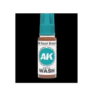 Offerta Limitata AK INTERACTIVE Acrylic Washes Hazel Brown Wash 18ml