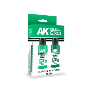 AK Interactive ALIEN GREEN & VIRIDIAN GREEN DUAL EXO Set Novità