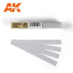 Compra Online AK INTERACTIVE carta abrasiva a secco 240 grana x 50 pezzi