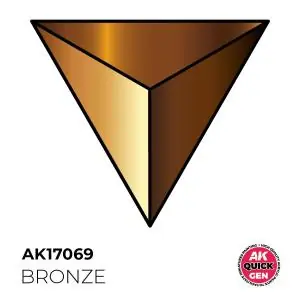 AK INTERACTIVE colore acrilico BRONZE 18 ml - QUICK GEN Super Prezzo