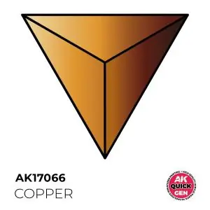 Esclusivo AK INTERACTIVE colore acrilico COPPER 18 ml - QUICK GEN