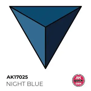 AK INTERACTIVE colore acrilico NIGHT BLUE 18 ml - QUICK GEN Non Perdere