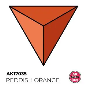 Offerta Speciale AK INTERACTIVE colore acrilico REDDISH ORANGE 18 ml - QUICK GEN