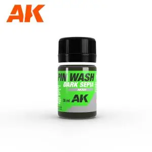 AK INTERACTIVE Dark Sepia PIN WASH 35ml Miglior Prezzo
