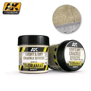 AK INTERACTIVE effetto TERRA CHIARA E SECCA CREPATA (CRACKLE) - 100ml (Acrilico) Prezzo Ridotto