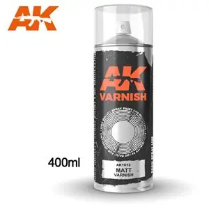 AK INTERACTIVE Matt Varnish - Spray 400ml (Includes 2 nozzles) Acquista Ora