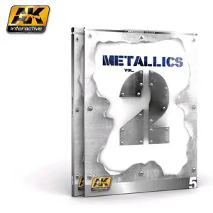 Vendita Finale AK INTERACTIVE METALLICS VOL 2 - (AK LEARNING SERIES Nº5) manuale in inglese sulla colorazione effetto metallo