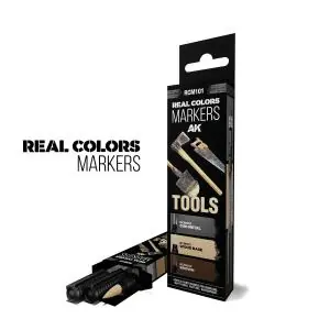 AK INTERACTIVE REAL COLORS MARKERS TOOLS - SET 3 REAL COLORS MARKERS Miglior Prezzo