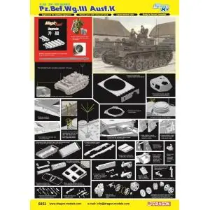 DRAGON 1 35 Panzerbefehlswagen III Ausf. K - 2024 Version Scelto Dai Clienti