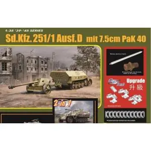 DRAGON 1 35 Sd.Kfz. 251/1 Ausf.D 7,5cm PaK 40 (2in1) Pagamento Sicuro