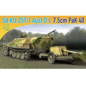 Spedizione Espresso DRAGON 1 72 Sd.Kfz 251/1 Ausf. D + 7.5cm PaK 40