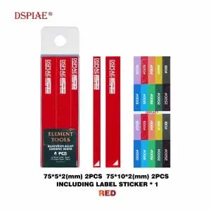 DSPIAE Aluminum Alloy Sanding Board Red 4 pcs. Soddisfatti O Rimborsati
