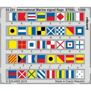 Ultimissimo Modello EDUARD 1/200 ; International Marine signal flags STEEL 1/200 - per kit