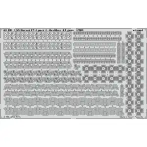 EDUARD 1/200 ; USS Hornet CV-8 part 4 - Oerlikon AA guns 1/200 - per kit MERIT Nuovo Arrivo