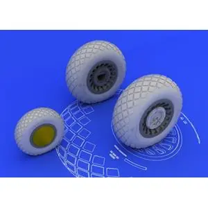 Promozione Esclusiva EDUARD 1/32 ; B-25H/J wheels 1/32 - per kit HKM