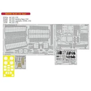 Compra Online EDUARD 1/32 ; BIG set fotoinciso per kit Italeri MC202 Macchi