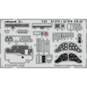 EDUARD 1/32 ; CR.42 1/32 - per kit ICM Bestseller