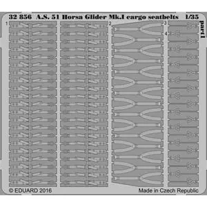Ultime Pezzi EDUARD 1/35 ; A.S. 51 Horsa Glider Mk.I cargo seatbelts 1/35 - per kit BRONCO MODELS