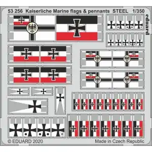 Super Prezzo EDUARD 1/350 ; Kaiserlische Marine flags & pennants STEEL 1/350 - per kit