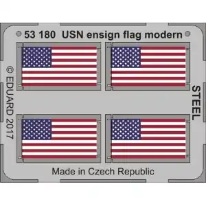 Nuova Collezione EDUARD 1/350 ; USN ensign flag modern STEEL 1/350 - per kit