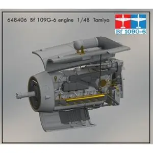 EDUARD 1/48 ; Bf 109G-6 engine 1/48 - per kit TAMIYA Offerta Limitata