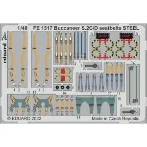 Pagamento Sicuro EDUARD 1/48 ; Buccaneer S.2C/D seatbelts STEEL - per kit AIRFIX