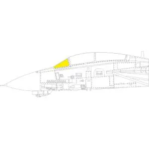 EDUARD 1/48 ; F-14A windshield TFace - mascherina doppia per verniciatura kit GREAT WALL HOBBY Offerta Speciale