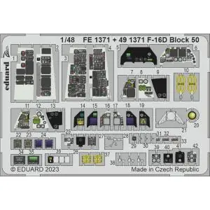 Compra Online EDUARD 1/48 ; F-16D Block 50 - per kit KINETIC
