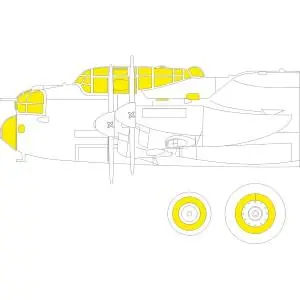 EDUARD 1/48 ; Lancaster B Mk.I MASK- per kit HKM Must-Have