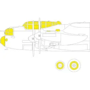 EDUARD 1/48 ; Lancaster B Mk.I TFace MASK per frame interno ed esterno- per kit HKM Compra Oggi Stesso