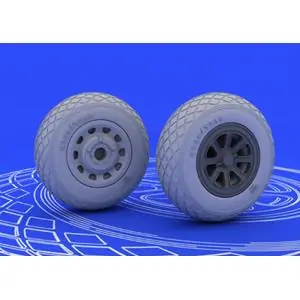 Super Prezzo EDUARD 1/48 ; P-51 wheels - per kit TAMIYA