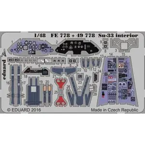 EDUARD 1/48 ; Su-33 interior - per kit KINETIC Saldi