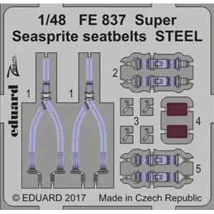 Promozione Esclusiva EDUARD 1/48 ; Super Seasprite seatbelts STEEL 1/48 - per kit KITTY HAWK